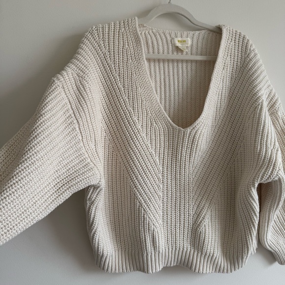 Anthropologie Maeve | V-Neck Sculptured Pullover Sweater ~ XLP - Picture 9 of 12